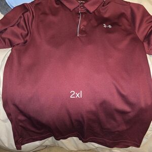 Under Armour Men's Deep Red Polo Shirt